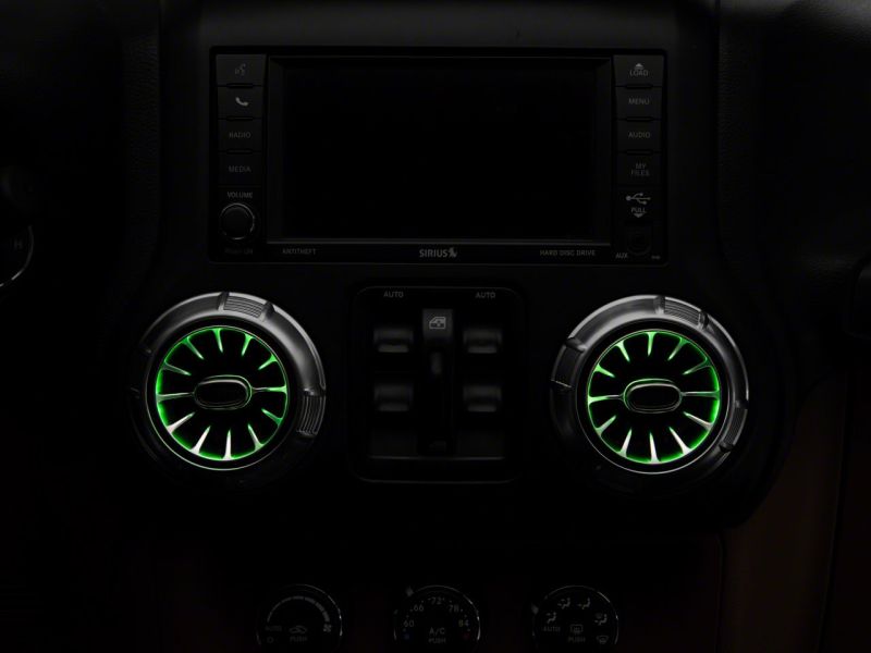 Raxiom 11-18 Jeep Wrangler JK LED Ambient Vent Lighting Kit