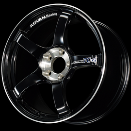 Advan TC-4 SE 16x7.0 / +35 Offset / 5x114.3 / 73mm Bore / Racing Gloss Black and Diamond Cut