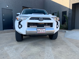Cali Raised 14-24 Toyota 4Runner 32In Hidden Grille LED Light Bar Brackets - One Spot Beam/LED Bar