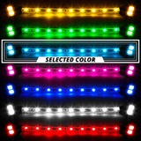 XK Glow Tube Single Color Underglow LED Accent Light Car/Truck Kit Light Blue - 8x24In