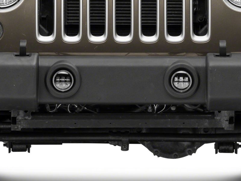 Raxiom 07-18 Jeep Wrangler JK Axial Series 4-In LED Fog Lights w/ Halo