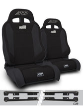 Load image into Gallery viewer, PRP EnduroTrek Reclining Suspension Seats Kit for Jeep Wrangler JK/JKU (Pair) - Black