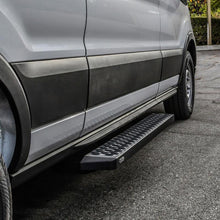 Load image into Gallery viewer, Westin Ford Transit Van 150/250/350 (Single 54in Pass Door) Grate Steps Running Boards - Tex. Blk