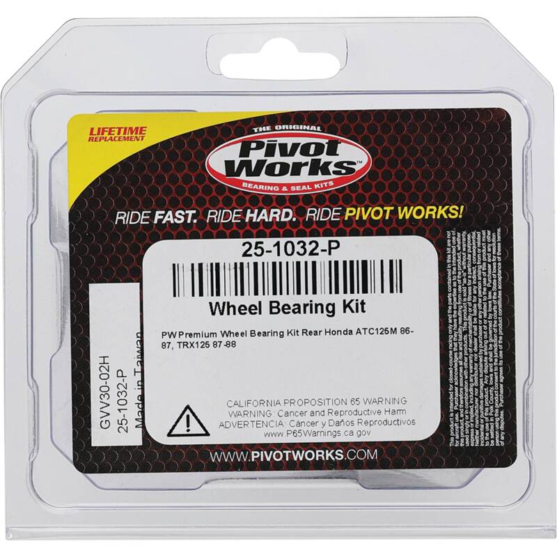 Pivot Works Honda Wheel Bearing Kit Premium Bearings