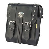 Willie & Max Universal American Classic Sissy Bar Bag (8 in L x 10 in W x 4.5 in H) - Black