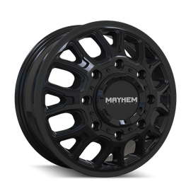 Mayhem Cogent Dually 8107D 17x6.5 8x200 BP 125mm Offset 142mm Bore Gloss Black