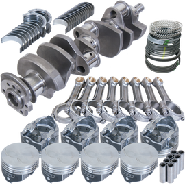 Eagle Chevy 400 3.750in Crank 5.700in I-Beam Rods -7cc Flat Top 4.125in Pistons Rotating Assembly