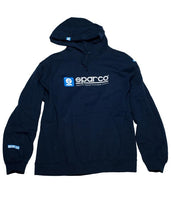 Load image into Gallery viewer, Sparco Sweatshirt Hooded WWW Navy LRG