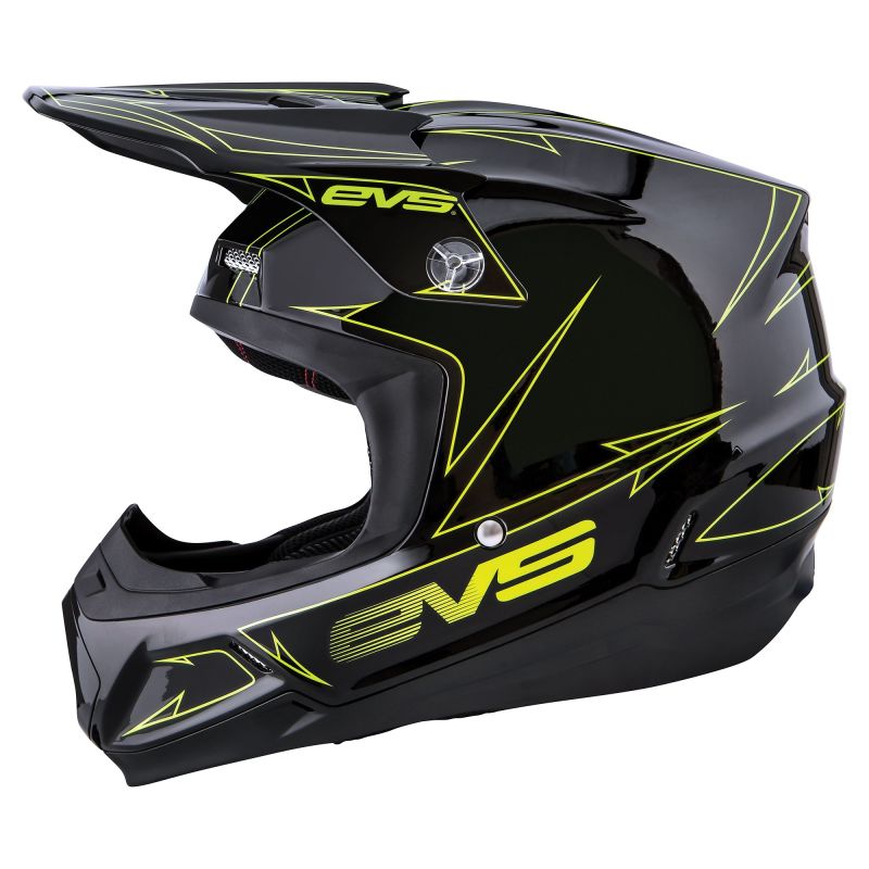 EVS T5 Pinner Helmet Black/Hivis Yellow - XL