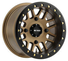 Load image into Gallery viewer, Method MR406 UTV Beadlock 14x8 4+4/-2mm Offset 4x156 132mm CB Method Bronze w/Matte Black Ring Wheel