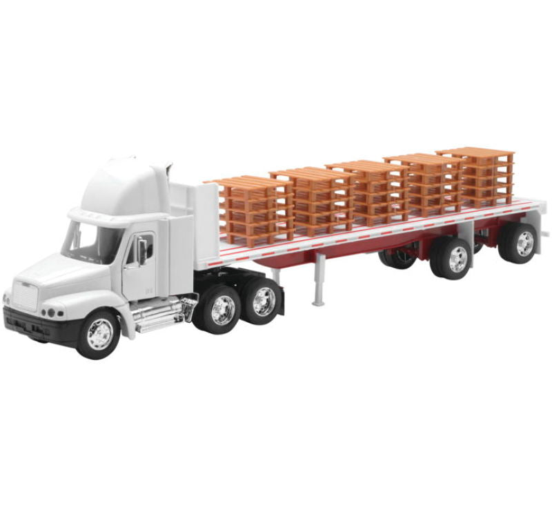 New Ray Toys Freightliner Century Class Flatbed with Pallet/ Scale - 1:32