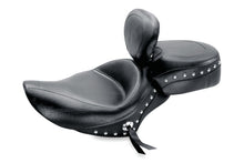 Load image into Gallery viewer, Mustang 04-21 Harley Sportster Wide Touring Recessed Passenger Seat w/Studs - Black