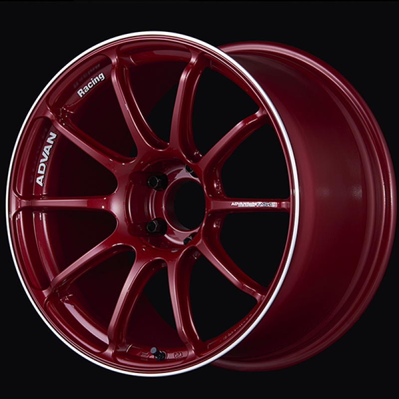 Advan RSIII 18x9.5 / +45 Offset / 5x100 / 63mm Bore / Racing Candy Red and Ring