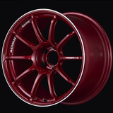 Advan RSIII 18x9.5 / +45 Offset / 5x100 / 63mm Bore / Racing Candy Red and Ring