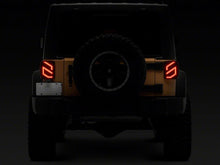 Load image into Gallery viewer, Raxiom 07-18 Jeep Wrangler JK Axial Series Trident LED Tail Lights- Blk Housing (Smoked Lens)