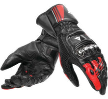 Load image into Gallery viewer, Dainese Druid 4 Leather Gloves Black/Lava-Red/White - XS