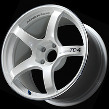 Load image into Gallery viewer, Advan TC4 18x10.0 / +32 Offset / 5x112 / 66.5mm Bore / Racing White Metallic and Ring
