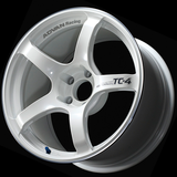 Advan TC4 18x10.0 / +32 Offset / 5x112 / 66.5mm Bore / Racing White Metallic and Ring