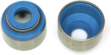 BLOX Racing Honda 5.5mm Valve Stem Seals Blue FKM - Set of 8 (Fits Both Intake & Exhaust)