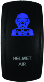 DragonFire Racing Lighted Switch Hel Air On/Off Blue