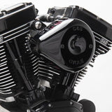 S&S Cycle 91-06 XL Sportster Models Stealth Air Cleaner Kit w/ Gloss Black Mini Teardrop Cover