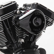 Load image into Gallery viewer, S&amp;S Cycle 2007+ XL Sportster Models Stealth Air Cleaner Kit w/ Gloss Black Mini Teardrop Cover