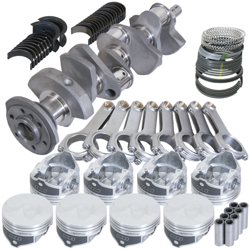 Eagle Chevy LT1 350 1Pc 3.480in Crank 6.000in H-Beam -3.7cc 4.060in Pistons Rotating Assembly