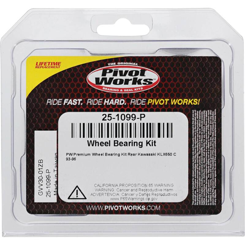 Pivot Works Kawasaki Wheel Bearing Kit Premium Bearings