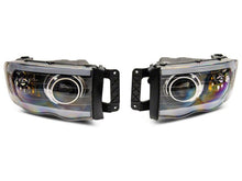 Load image into Gallery viewer, Raxiom 02-05 Dodge RAM 1500 LED Projector Headlights w/ SEQL LED Bar- Blk Housing (Clear Lens)