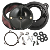 S&S Cycle 2008+ BT w/ S&S 58mm Throttle Body Stealth Air Cleaner Kit w/o Cover