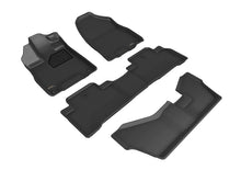 Load image into Gallery viewer, 3D MAXpider 2014-2020 Acura MDX Kagu 1st &amp; 2nd &amp; 3rd Row Floormats - Black