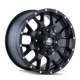 Mayhem 8015 Warrior 20x10 / 8x165.1 BP / -25mm Offset / 130.8mm Hub Matte Black Wheel