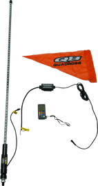 QuadBoss 4Ft Clear Single Whip Bluetooth