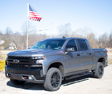 Load image into Gallery viewer, Fishbone Offroad 2019+ Chevrolet Silverado 1500 Double Cab Oval Side Steps - Black Textured