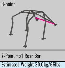 Load image into Gallery viewer, Cusco Safety21 8pt 2Pssgr BLK Roll Cage Nissan R33 2dr (S/O/No Cancel)