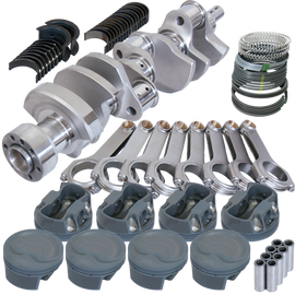 Eagle Chevy 350 1Pc 3.750in Crank 6.000in H-Beam -16cc Inv Dome 4.060in Pistons Balanced Assembly