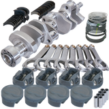 Eagle Chevy 350 1Pc 3.750in Crank 6.000in H-Beam -16cc Inv Dome 4.030in Pistons Balanced Assembly