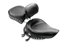 Load image into Gallery viewer, Mustang 91-05 Harley Dyna Wide Touring Recessed Passenger Seat w/Studs - Black