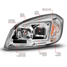 Load image into Gallery viewer, ANZO 05-10 Chevrolet Cobalt / 07-10 Pontiac G5 LED Projector Headlights Black Housing