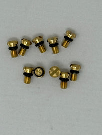 KYB 90-23 Kaw / Hon / Suz / Yam Front Fork Bleed Bolt w/ O-Ring - Brass - 10 Pack