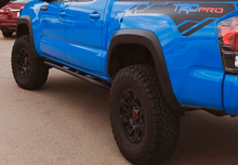 Load image into Gallery viewer, Cali Raised 05-23 Toyota Tacoma Trail Edition Rock Sliders Access Cab / Kick Out / Powder Coat