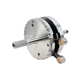 S&S Cycle 2007+ BT 4-3/8in Stroke Flywheel Assembly w/o Sprocket Shaft Bearing Race