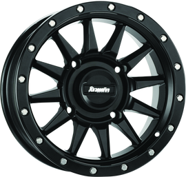 DragonFire Racing Echo Wheel 15X7 4/137 5+2 +10 Machined Black