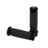 Burly Brand 08-24 H-D TBW Set Hawk Billet Handle Grip Set - Textured Black