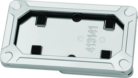 Kuryakyn Nova Side Mount License Plate Frame Gloss Chrome