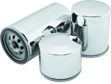 Twin Power Twin Cam and M8 Chrome Magnetic Oil Filter Replaces H-D 63798-99 with Backflow Valve