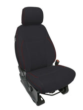 Load image into Gallery viewer, PRP 2021+ Ford 150/ 2023+ SuperDuty Front Seat Covers (Pair) - Black w/ Red Stich