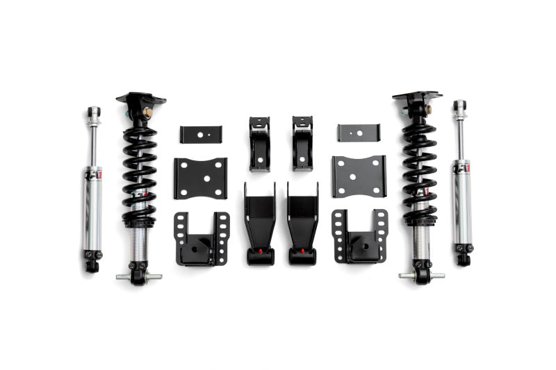 QA1 14-18 Chevy Silverado 4WD Dual Adjustable 4-6in Lowering Kit w/ Spindles