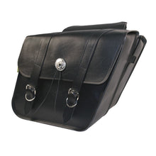 Load image into Gallery viewer, Willie &amp; Max Universal Deluxe Standard Slant Saddlebags (14 in L x 12 W x 5.5 H) - Black