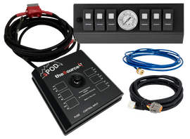 Spod 09-18 Jeep Wrangler JK SourceLT w/ Air Gauge and Green LED Switch Panel